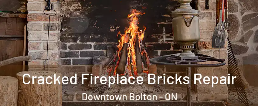 Cracked Fireplace Bricks Repair Downtown Bolton - ON