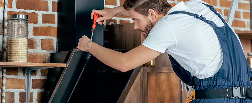 Old Rusted Metal Fireplace Repair And Replacement in Bolton, ON